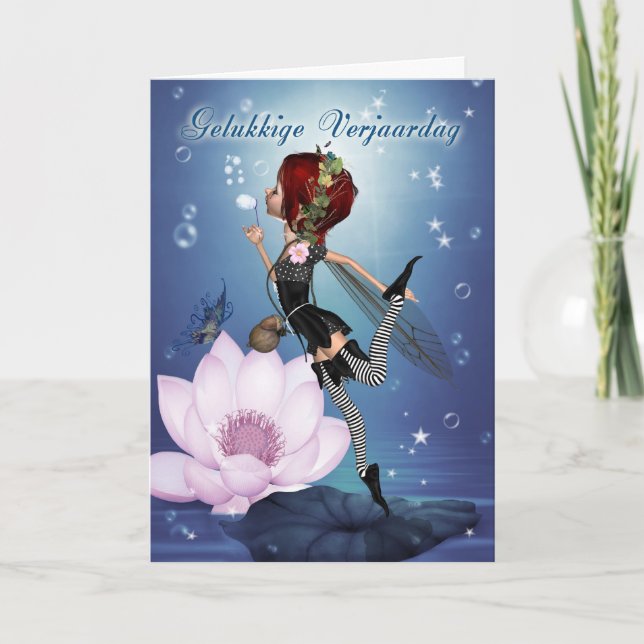 Gelukkige Verjaardag, Flamen - niederländisches Karte (Vorderseite)
