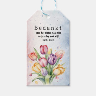 Gelukkige verjaardag geschenkanhänger