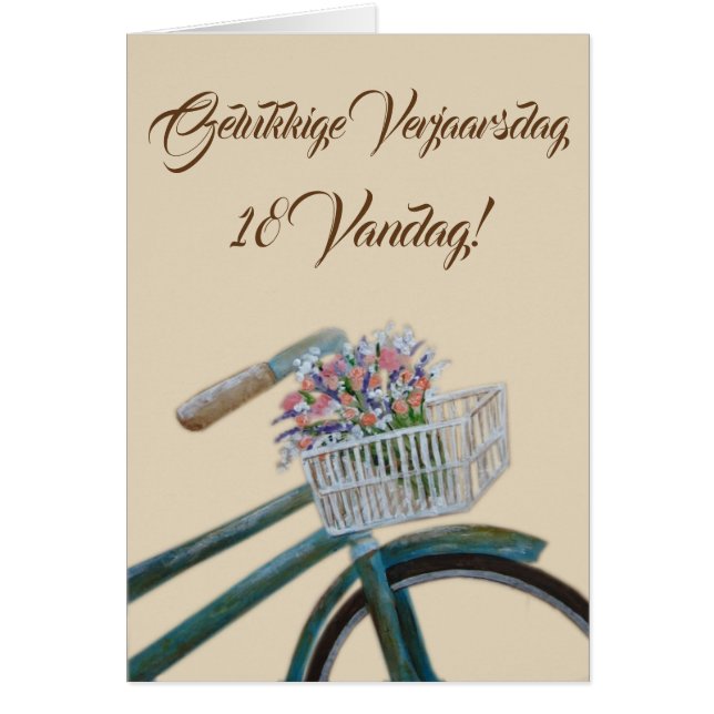 Gelukkige Verjaarsdag 18 vandag! (Vorne)