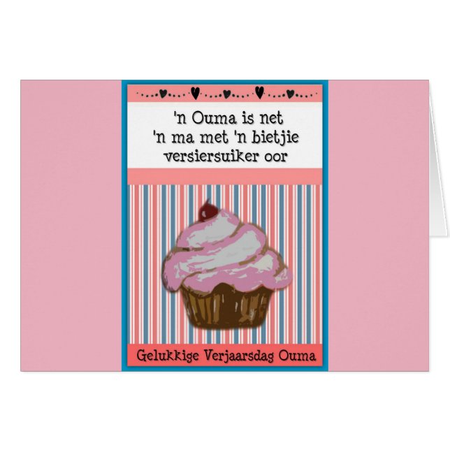 Gelukkige Verjaarsdag Ouma (Vorderseite (Horizontal))