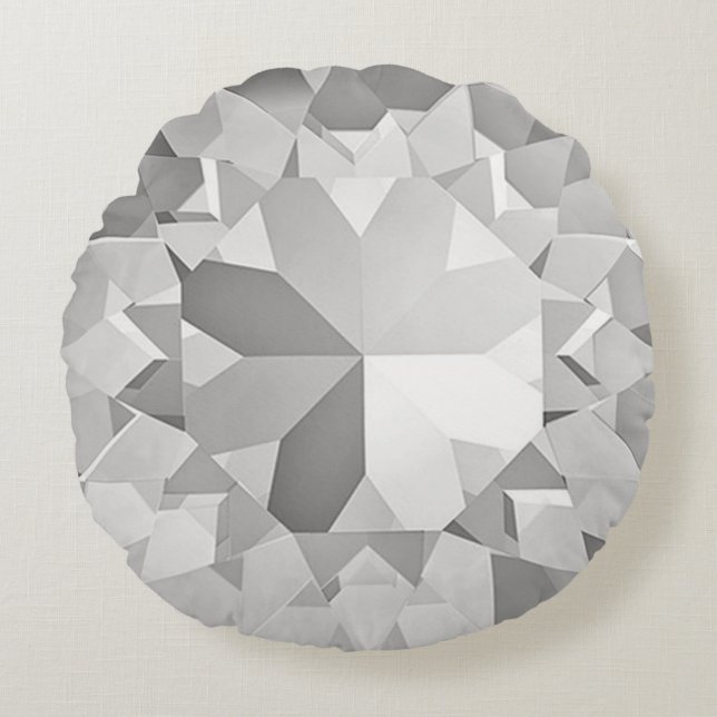 Gem Design Rundes Kissen (Vorderseite)