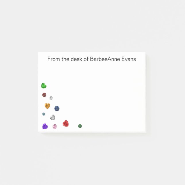 Gem Doodle Post-it Klebezettel (Vorderseite)