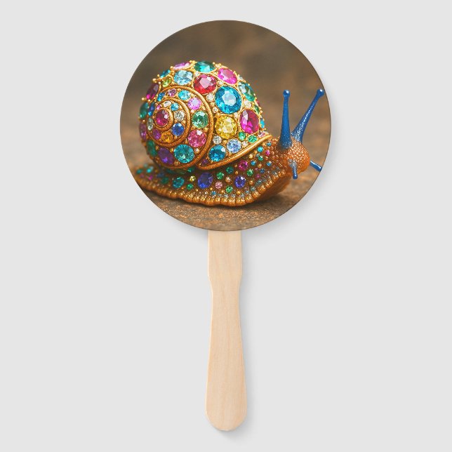 Gem Encrusted Snail Fächer (Vorderseite)