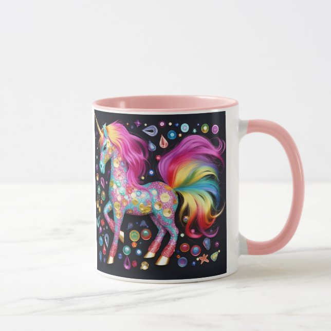 Gem Queen Unicorn Kaffee/Tee Tasse (Rechts)