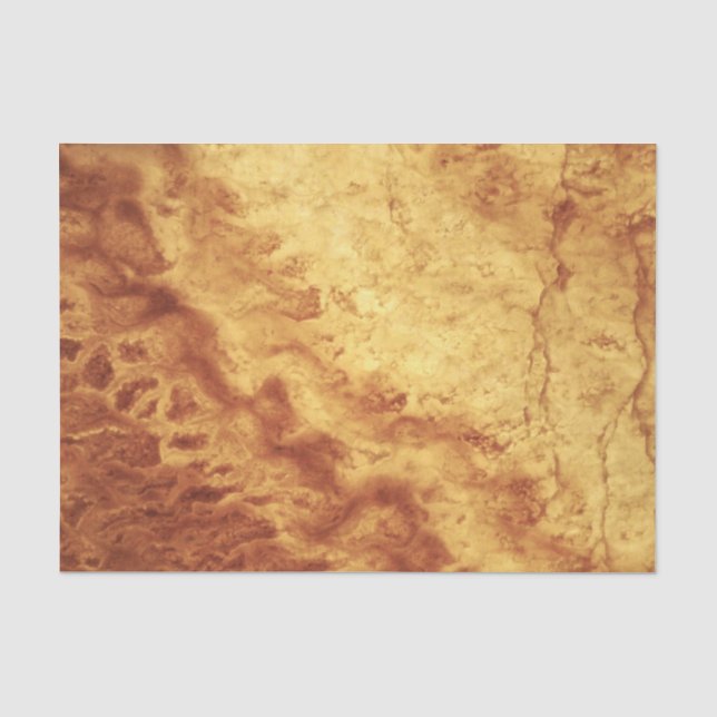 Gem Stone Muster, Gold Tiger Auge Seidenpapier (Vorderseite)