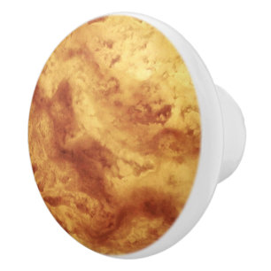 Gem Stone Pattern, Golden Tiger Eye Keramikknauf