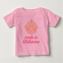 Gemacht im Alabamababy-oder -kleinkind-T-Shirt