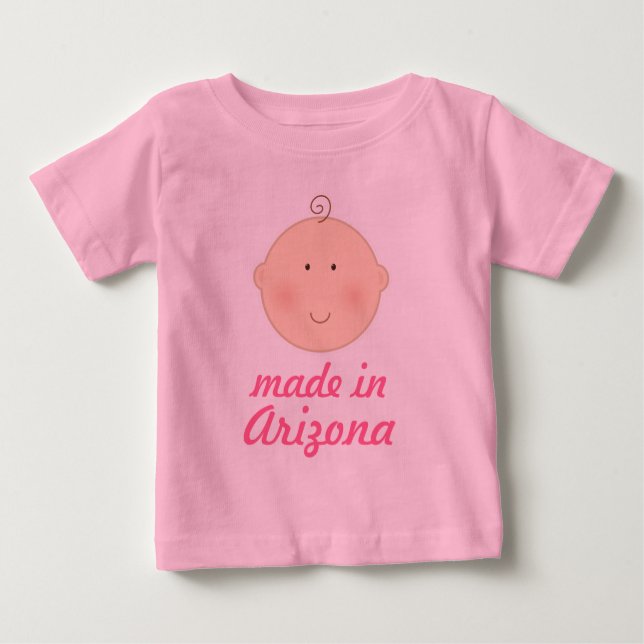 Gemacht im Arizonababy-oder -kleinkind-T-Shirt Baby T-shirt (Vorderseite)