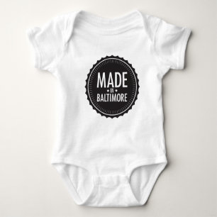 Gemacht im Baltimore-Babybodysuit Baby Strampler