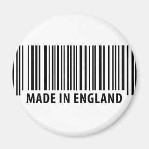 gemacht im England-Barcodebarcode Magnet