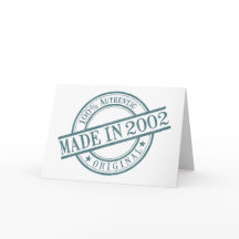 Gemacht im Jahre 2002 ringsum