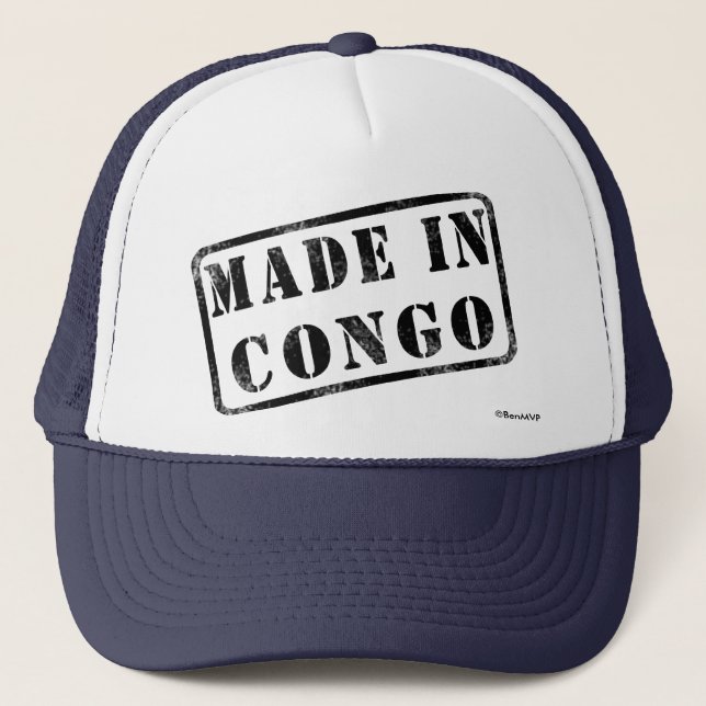 Gemacht im Kongo Truckerkappe (Vorderseite)