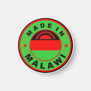 gemacht im Malawi-Landesflaggeproduktaufkleber Magnet