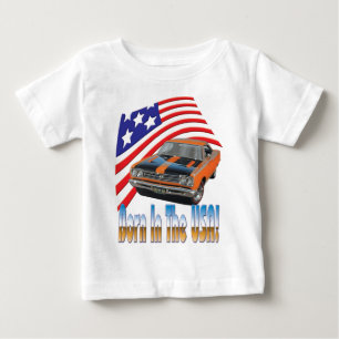 Gemacht im USA-Roadrunner Baby T-shirt