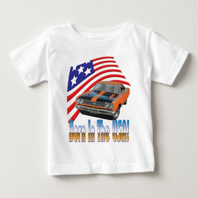 Gemacht im USA-Roadrunner Baby T-shirt (Vorderseite)