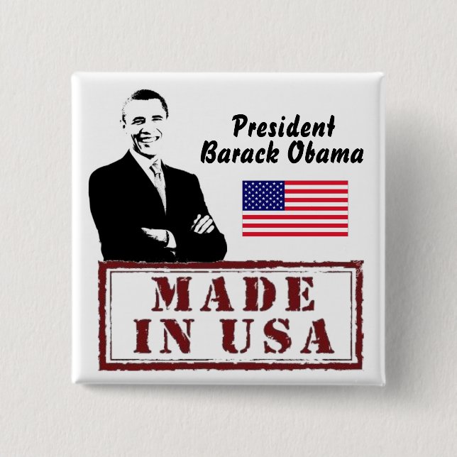 Gemacht in Amerika Button (Vorderseite)