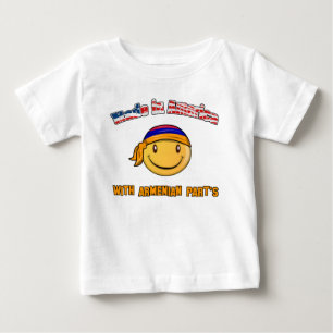 Gemacht in Amerika mit armenischem Teil Baby T-shirt
