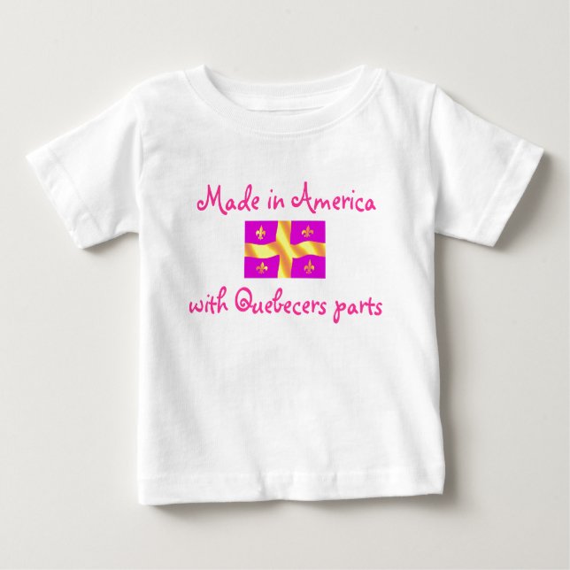 Gemacht in Amerika mit Baby T-shirt (Vorderseite)