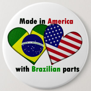 gemacht in Amerika mit brazilin Teilen Button