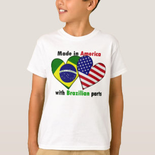 gemacht in Amerika mit brazilin Teilen T-Shirt