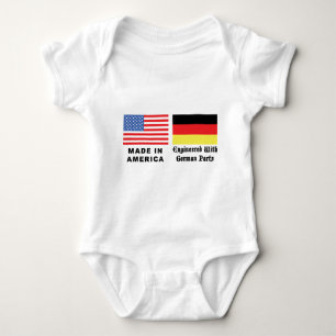 Gemacht in Amerika mit deutschen Teilen Baby Strampler