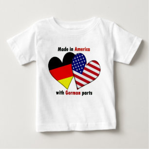 gemacht in Amerika mit deutschen Teilen Baby T-shirt