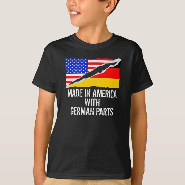 Gemacht in Amerika mit deutschen Teilen T-Shirt (Vorderseite)