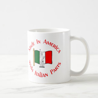 Gemacht in Amerika mit Italiener zerteilt Tasse