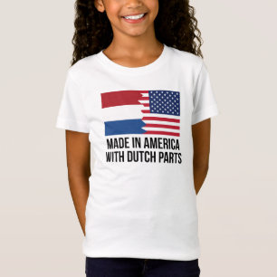 Gemacht in Amerika mit niederländischen Teilen T-Shirt