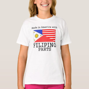Gemacht in Amerika mit philippinischen Teilen T-Shirt