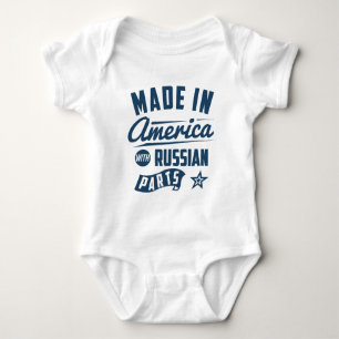 Gemacht in Amerika mit russischen Teilen Baby Strampler