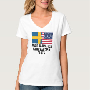 Gemacht in Amerika mit schwedischen Teilen T-Shirt