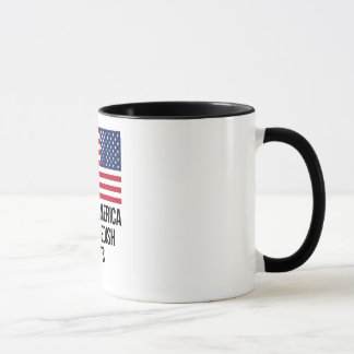 Gemacht in Amerika mit schwedischen Teilen Tasse