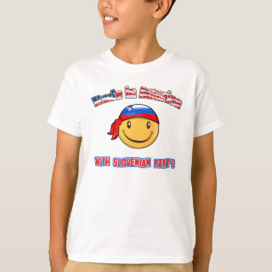 Gemacht in Amerika mit slowenisch Teilen T-Shirt