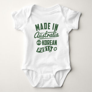 Gemacht in Australien mit koreanischen Teilen Baby Strampler