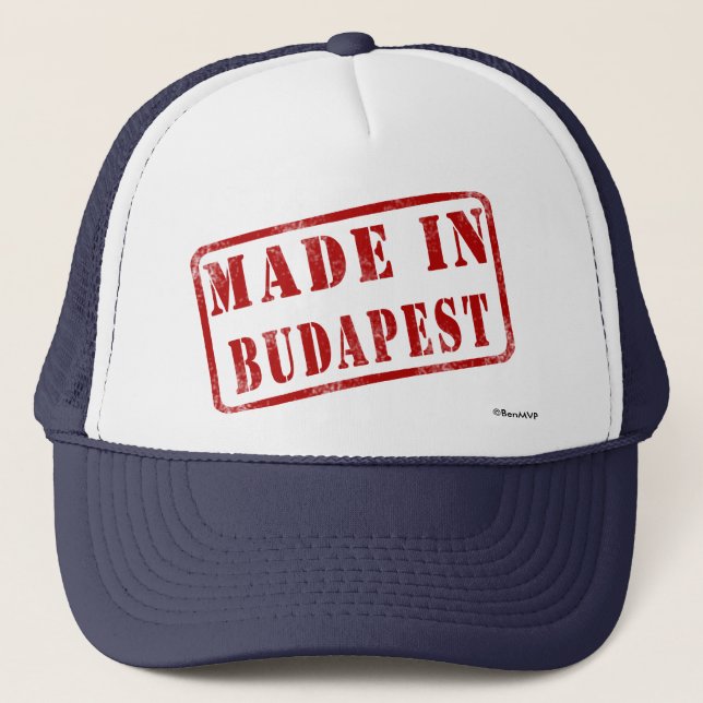 Gemacht in Budapest Truckerkappe (Vorderseite)