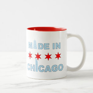 Gemacht in Chicago, Illinois Zweifarbige Tasse