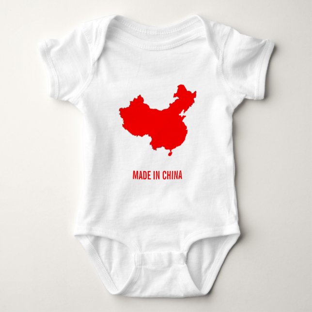 GEMACHT IN DER CHINA BABY STRAMPLER (Vorderseite)