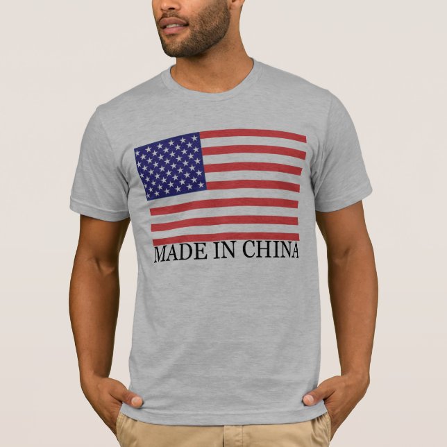 GEMACHT IN DER CHINA-FLAGGE T-Shirt (Vorderseite)