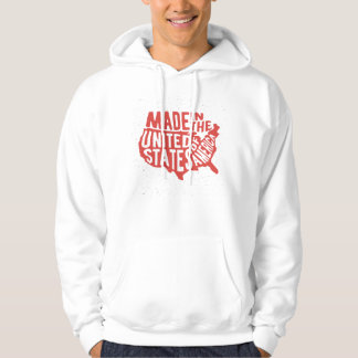 Gemacht in der USA-Typografie Hoodie