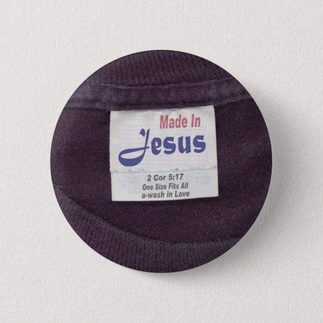Gemacht in Jesus Button (Vorderseite)