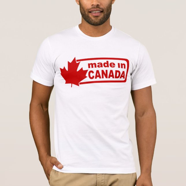Gemacht in Kanada - das Shirt der weißen Männer (Vorderseite)