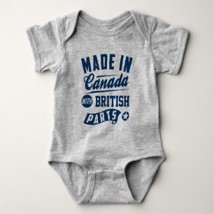 Gemacht in Kanada mit britischen Teilen Baby Strampler