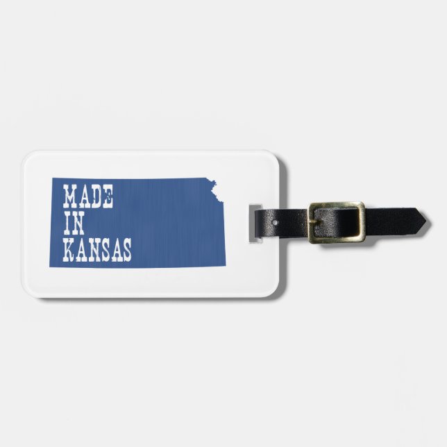 Gemacht in Kansas Gepäckanhänger (Vorderseite horizontal)