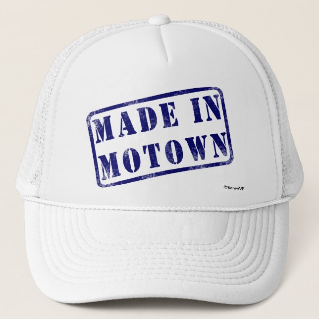 Gemacht in Motown Truckerkappe (Vorderseite)