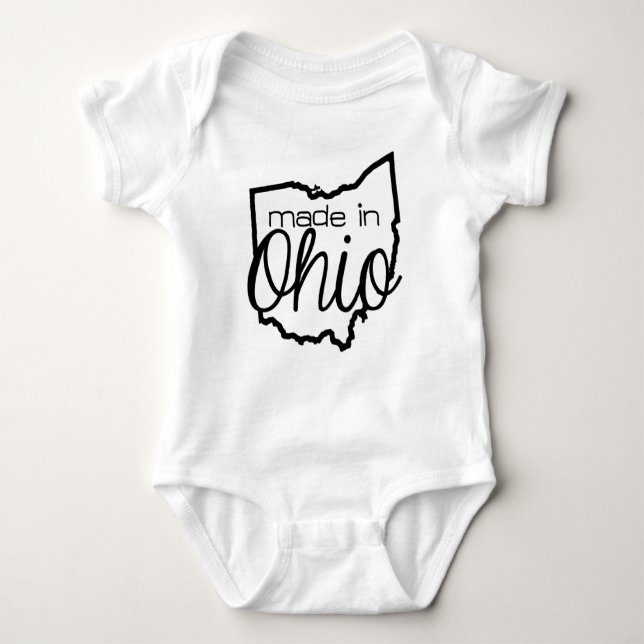 Gemacht in Ohio-Bodysuit Baby Strampler (Vorderseite)