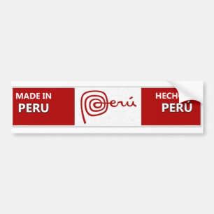 Gemacht in Peru-Autoaufkleber - Hecho en Perú Autoaufkleber
