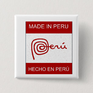 Gemacht in Peru Button