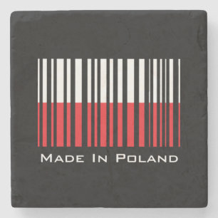 Gemacht in Polen-Untersetzer Steinuntersetzer
