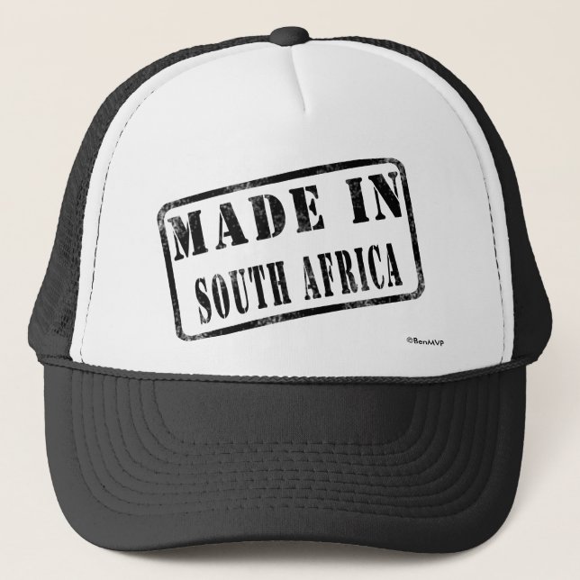 Gemacht in Südafrika Truckerkappe (Vorderseite)
